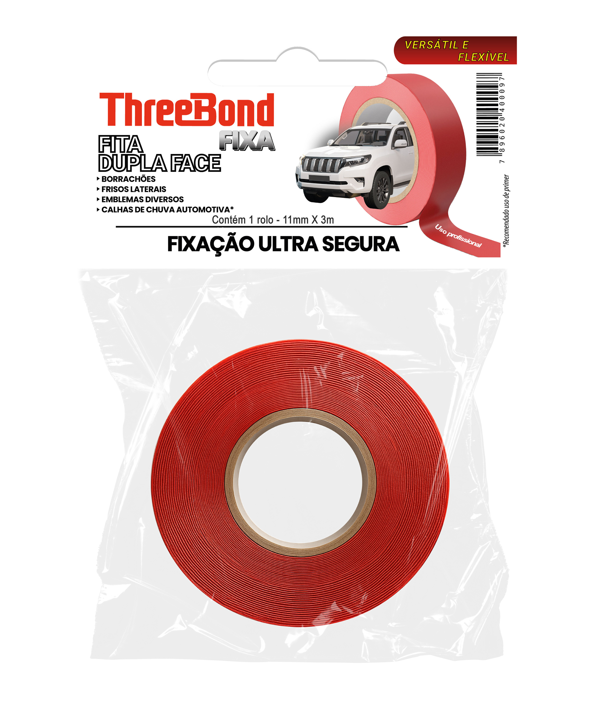 FITA DUPLA FACE AUTOMOTIVA 11MM X 3M