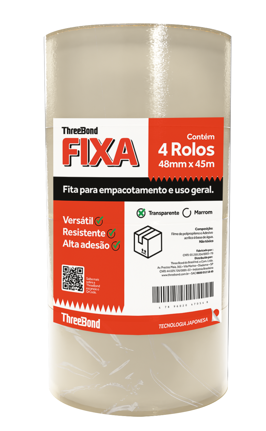FITA EMPACOTAR TRANSPARENTE 48MM X 45M (4...