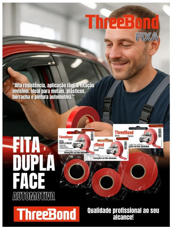 FITA DUPLA FACE AUTOMOTIVA 11MM X 3M
