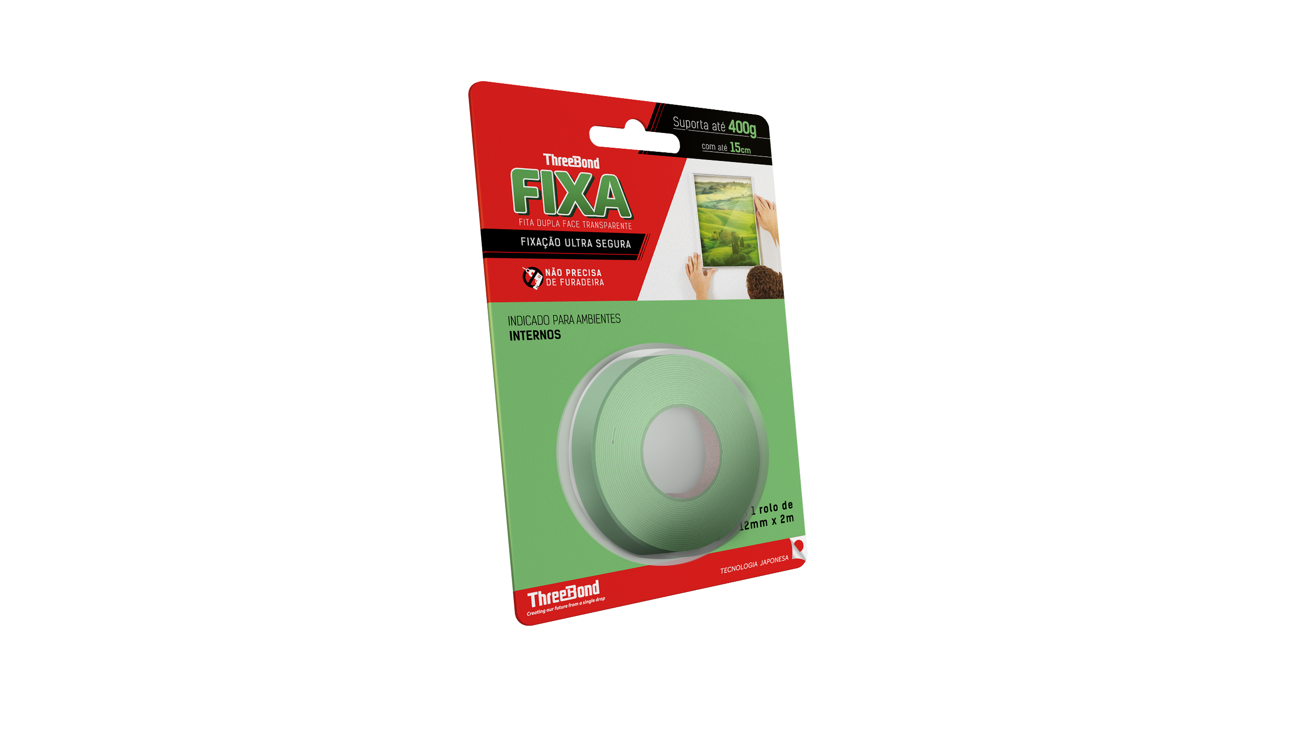 FITA DUPLA FACE 12MM X 2M