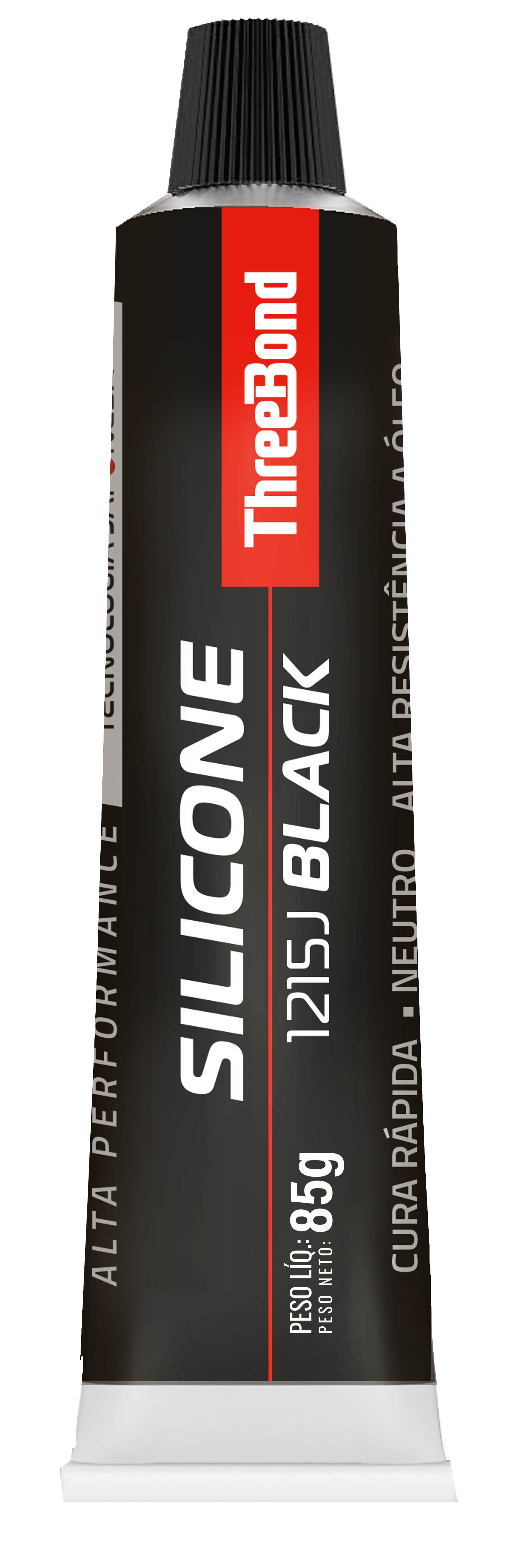 1215J - SILICONE NEUTRO PRETO 85 GR