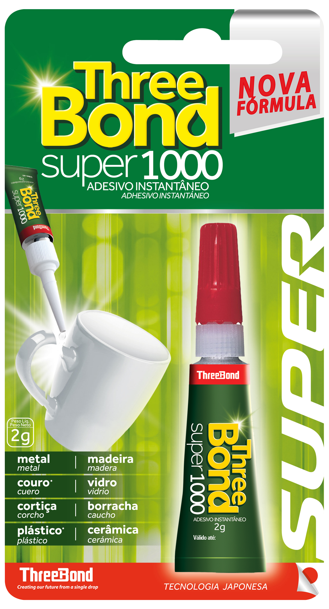 ADESIVO INSTANTANEO SUPER 1000 DE 2GR